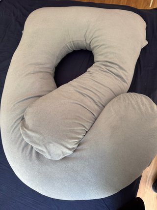 Almohada Embarazo Cuerpo Completo Gris