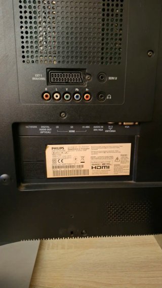 Televisor Philips Plata y Negro