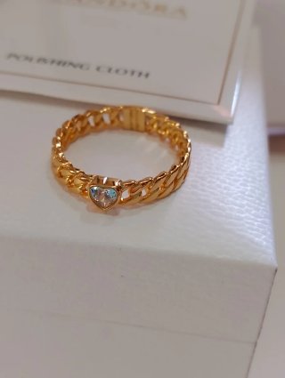 Anillo Pandora Oro 14k Corazón