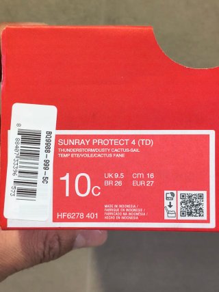Nike Sunray Protect 4 Bambino Tg 27 Blu nuovo mare