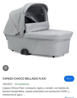 Capazo Bellagio Chicco Gris