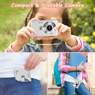 Cámara digital portátil 44MP vlogging niños