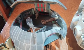 Set di giocattoli vintage Millennium Falcon e Death Star di Star Wars