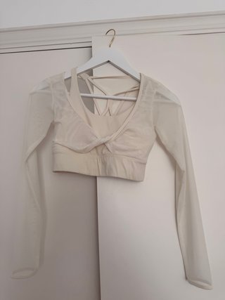 Top deportivo sujetador beige XS