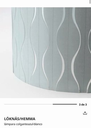 Lámpara Colgante IKEA LÖKNÄS/HEMMA