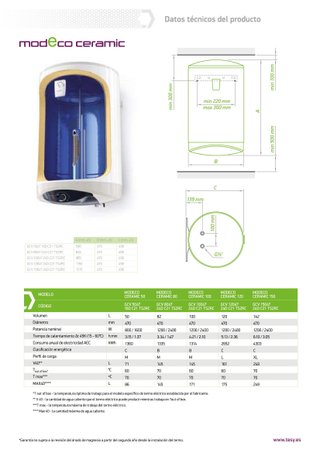Termo Tesy Modeco 100L