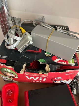Nintendo Wii Mini Rosso/Nero Completo