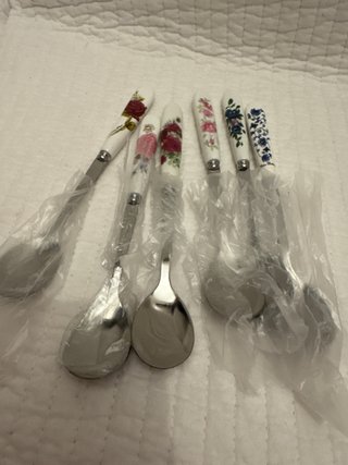 Set di 6 cucchiaini Royal con fiori