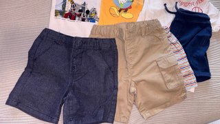 Set 3 magliette mezza manica 4 pantaloncini bimbo