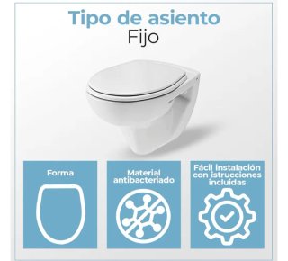 Tapa y asiento inodoro Gala Elia ABS blanco