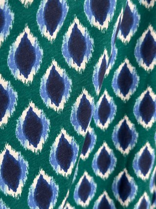 Vestido Sfera Asimétrico Azul y Verde Talla Única