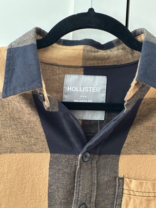 Camisa Hollister cuadros XS nueva