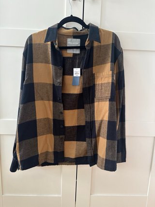Camisa Hollister cuadros XS nueva