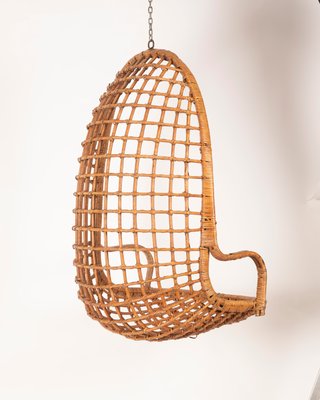 Silla Colgante Mimbre Años 60-70