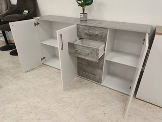 Cómoda Aparador 2 Puertas 4 Cajones