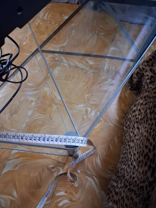 Mueble TV cristal con ruedas