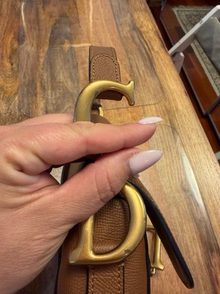 Bolso de cuero marrón