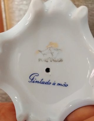 Jarra Artibus Nova Decorada Flores e Dourado