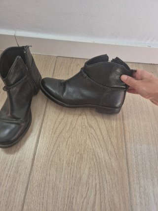Botines Camila Piel Negro Talla 38