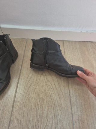 Botines Camila Piel Negro Talla 38
