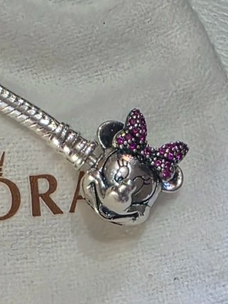 Pulsera Pandora Minnie Mouse Rosa Plata14,15,16,18