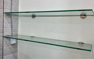 Estantes de cristal para pared