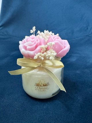 Mini bouquet fiori cera segnaposto o bomboniera