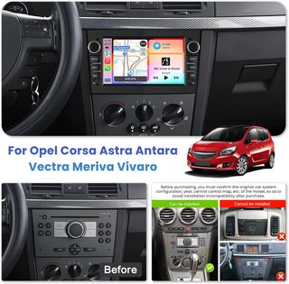 [2G+64G] Radio Android 15 CarPlay para Opel