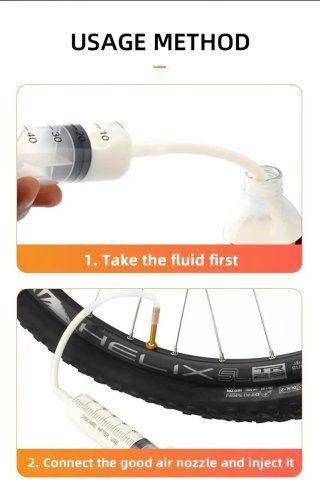 KIT PARA INYECTAR LIQUIDO RUEDAS TUBELESS