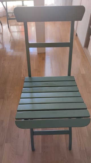 Conjunto 4 Sillas Jardín Ikea Verdes