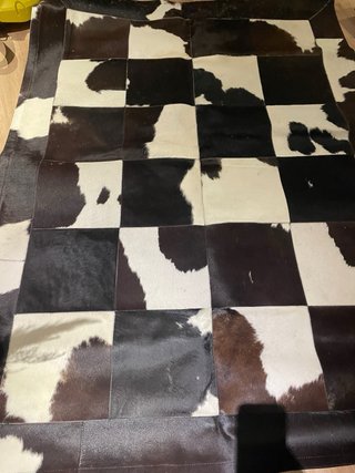 Alfombra de piel de vaca