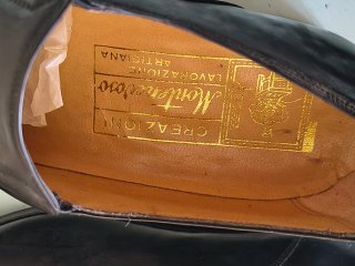 Scarpe eleganti artigianali in pelle nera