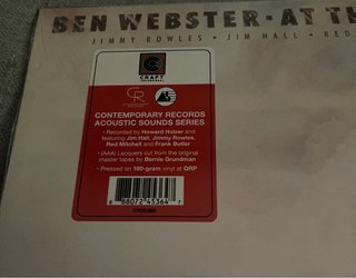 Ben Webster - At The Renaissance LP Jazz