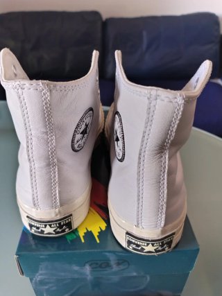Converse donna pelle bianche