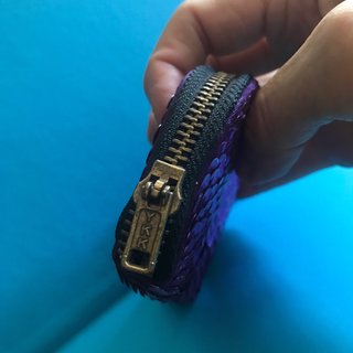 Monedero lentejuelas fucsia y morado