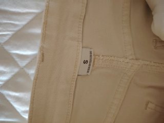 Pantaloncini cotone elasticizzato beige