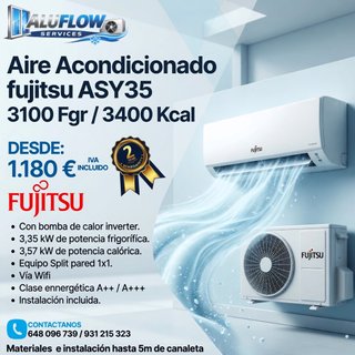 Oferta Aire Acondicionado Fujitsu