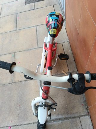 Bici per bambini rossa Cars 14 pollici