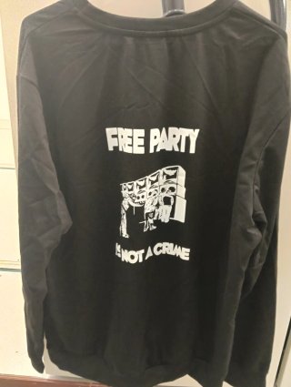 Sudadera fina  Free Party Against Racism XXL