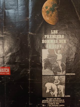 Revista Paris Match especial llegada a la luna. añ