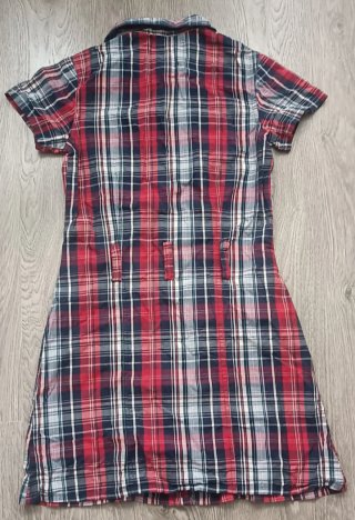 Vestido camisero cuadros rojo y azul, tallaM, 5€!!