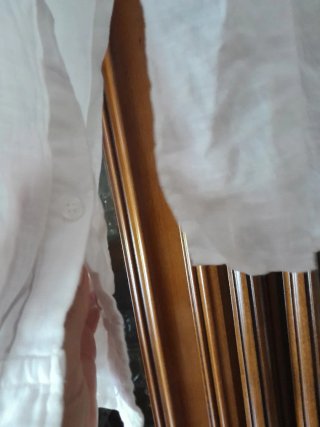 Camisa Zara Lino Blanca Talla XS