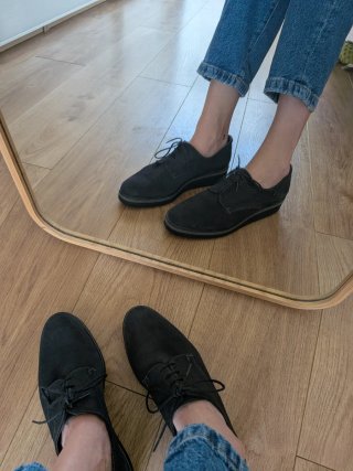 Zapatos Oxford Gris Marengo