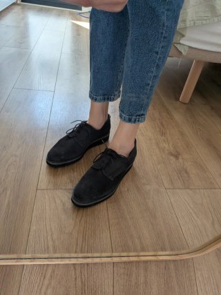 Zapatos Oxford Gris Marengo