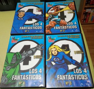Lote 4 DVD Los 4 Fantásticos Filmax