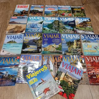 Lote 22 revistas de viajes, VIAJAR, VIAJES, CONDE