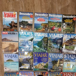 Lote 22 revistas de viajes, VIAJAR, VIAJES, CONDE