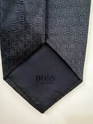 Corbata Boss Seda Negra