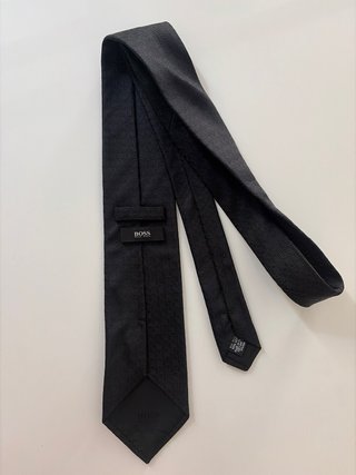 Corbata Boss Seda Negra