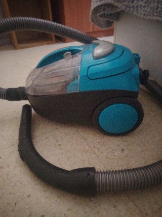 Aspiradora Zanussi Azul y Transparente